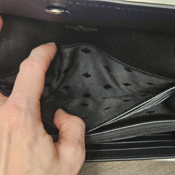 NWOT Kate Spade ♠️ Black & White Houndstooth Clutch/Crossbody Bag - Picture 13 of 14